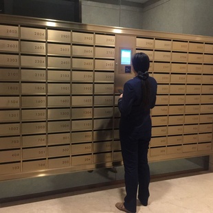 信报箱指纹信报箱 生产可改型小区刷卡智能信报箱密码