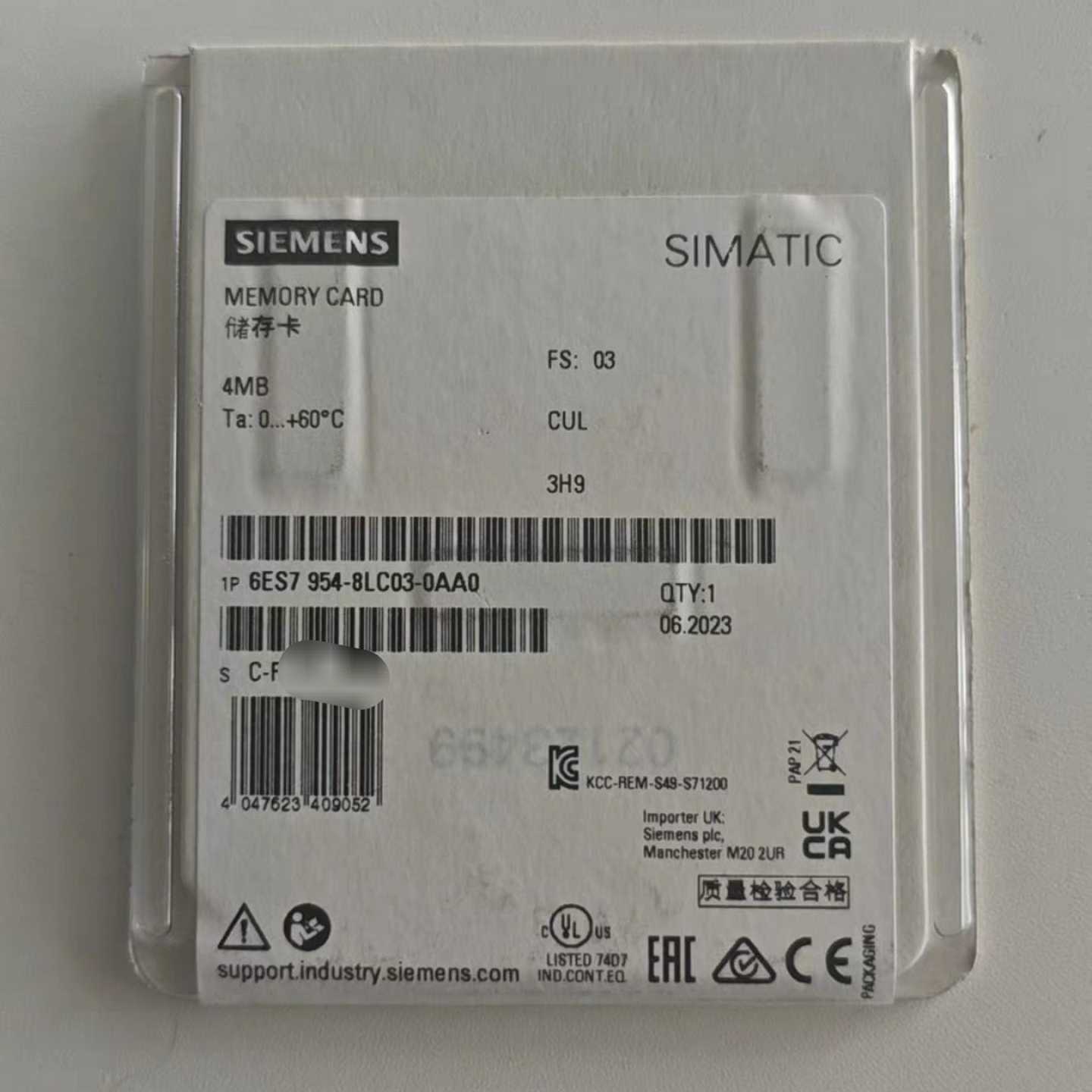 6ES7954-8LC03-0AA01500存储询价