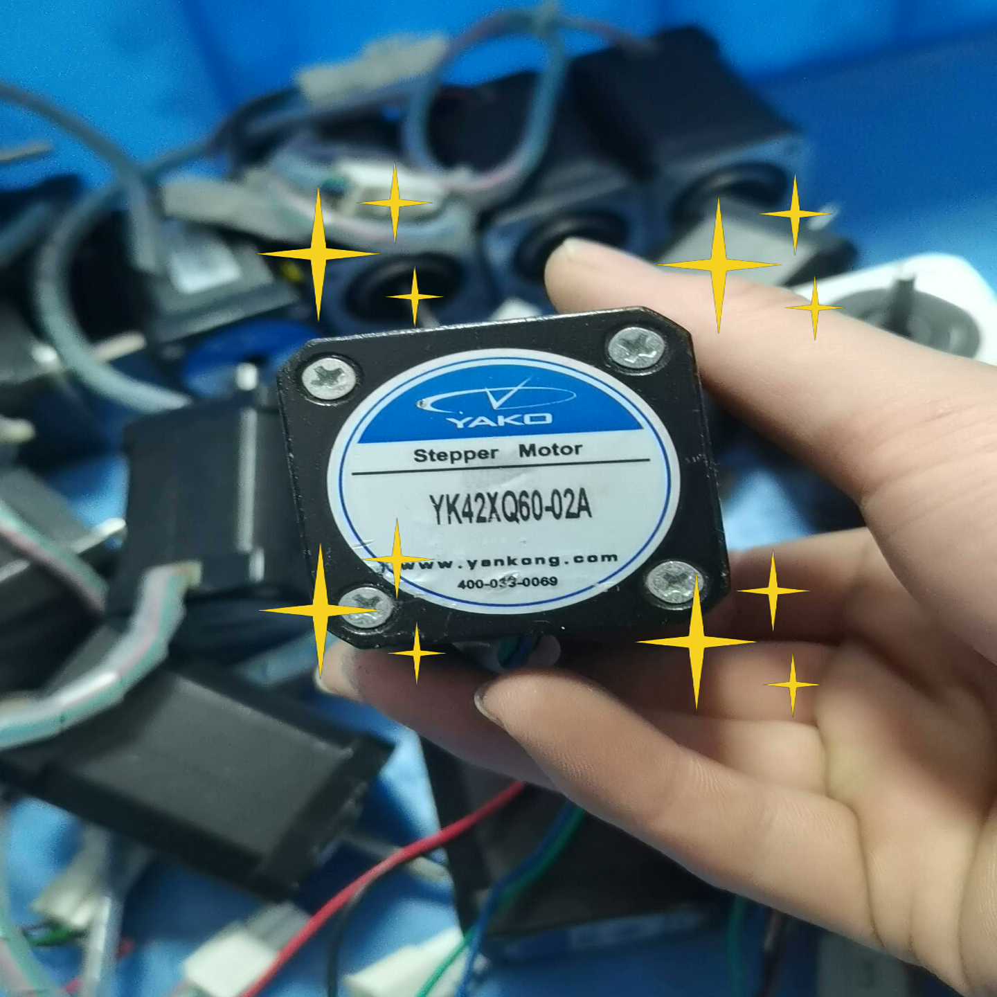 议价研控步进电机YK42XQ60-02A，正常拆机件，成色如图，