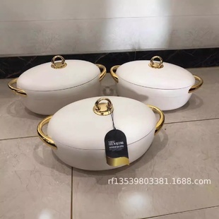 外貿(mào)非洲Heatpreservationbox2L2.5L3L外貿(mào)3PCS套裝 蛋型保溫盒