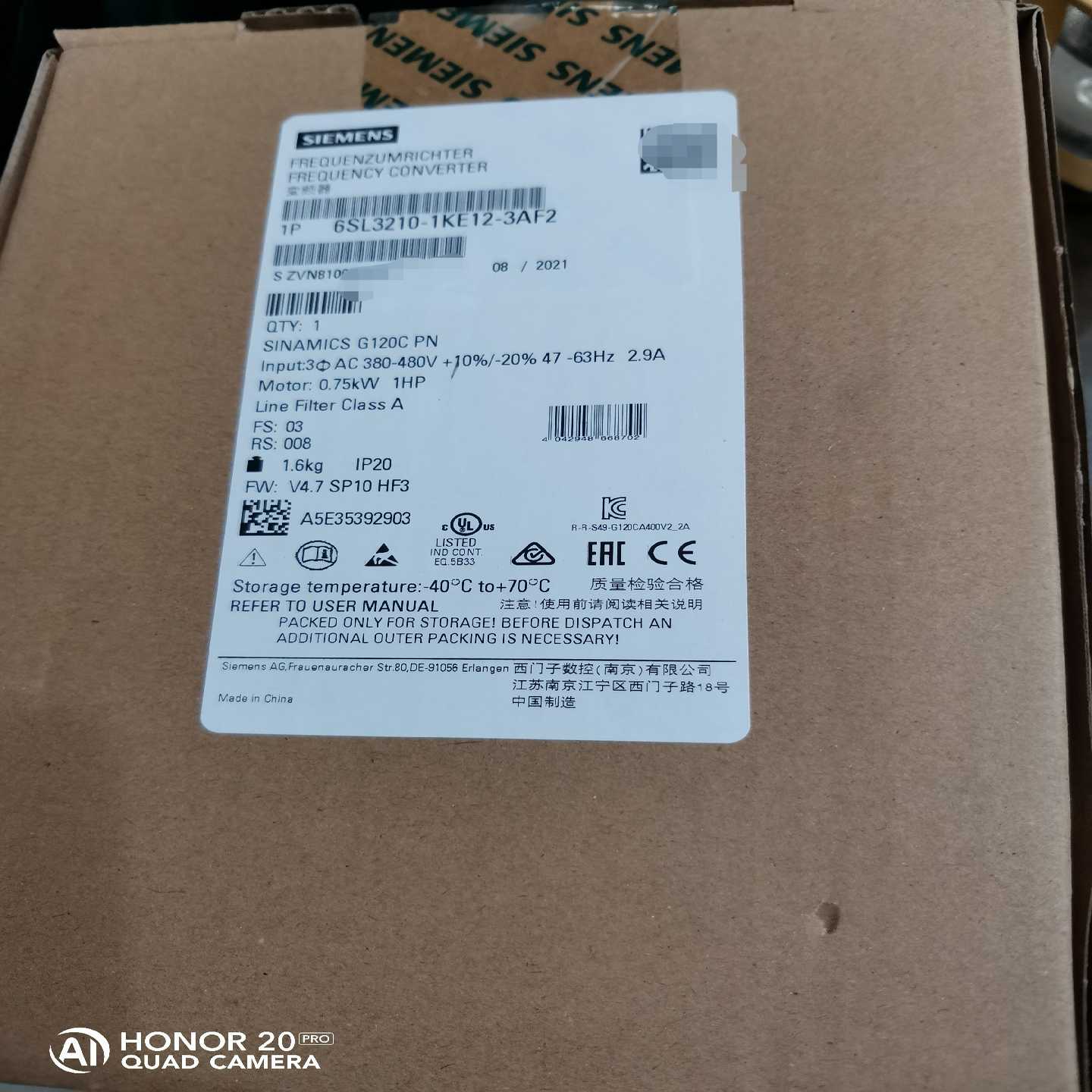 6SL3210-1KE12-3AF2询价