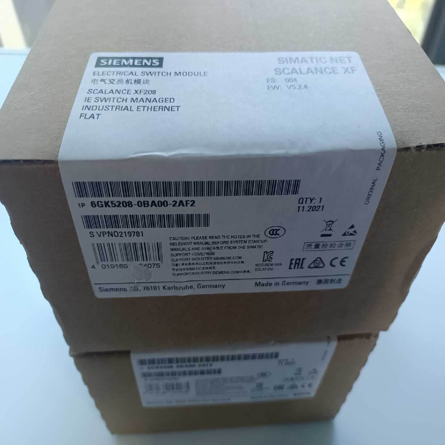 询价6GK5208-0BA00-2AF2XF208电气交换