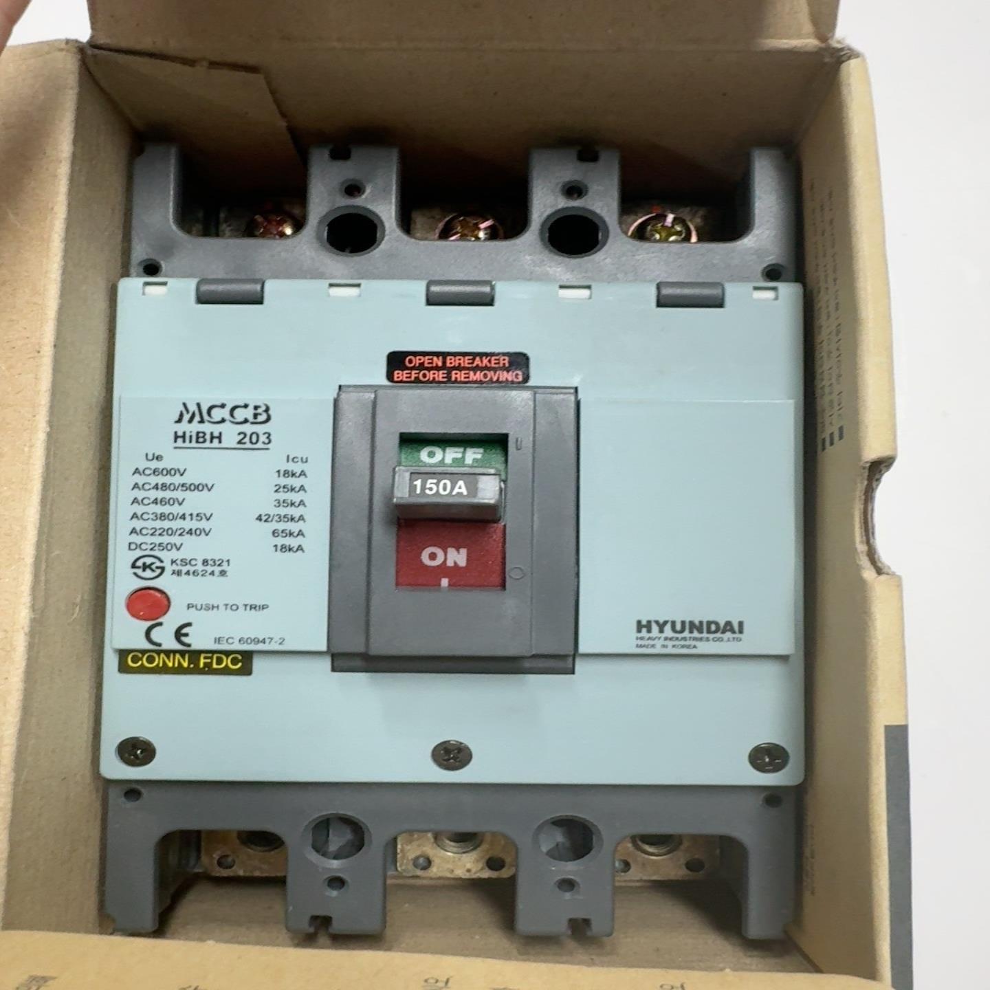 （议价)HYUNDAI MCCB HiBH 203 150A