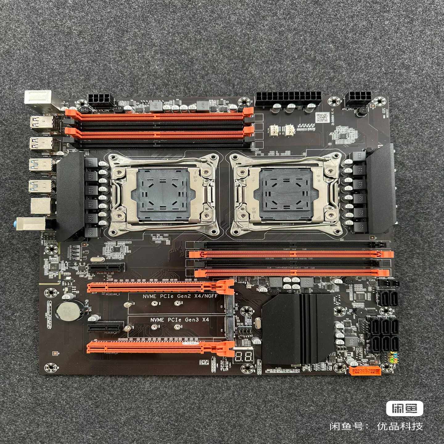 （议价）X99DDR4双路主板2011针CPU服务器游戏多开主