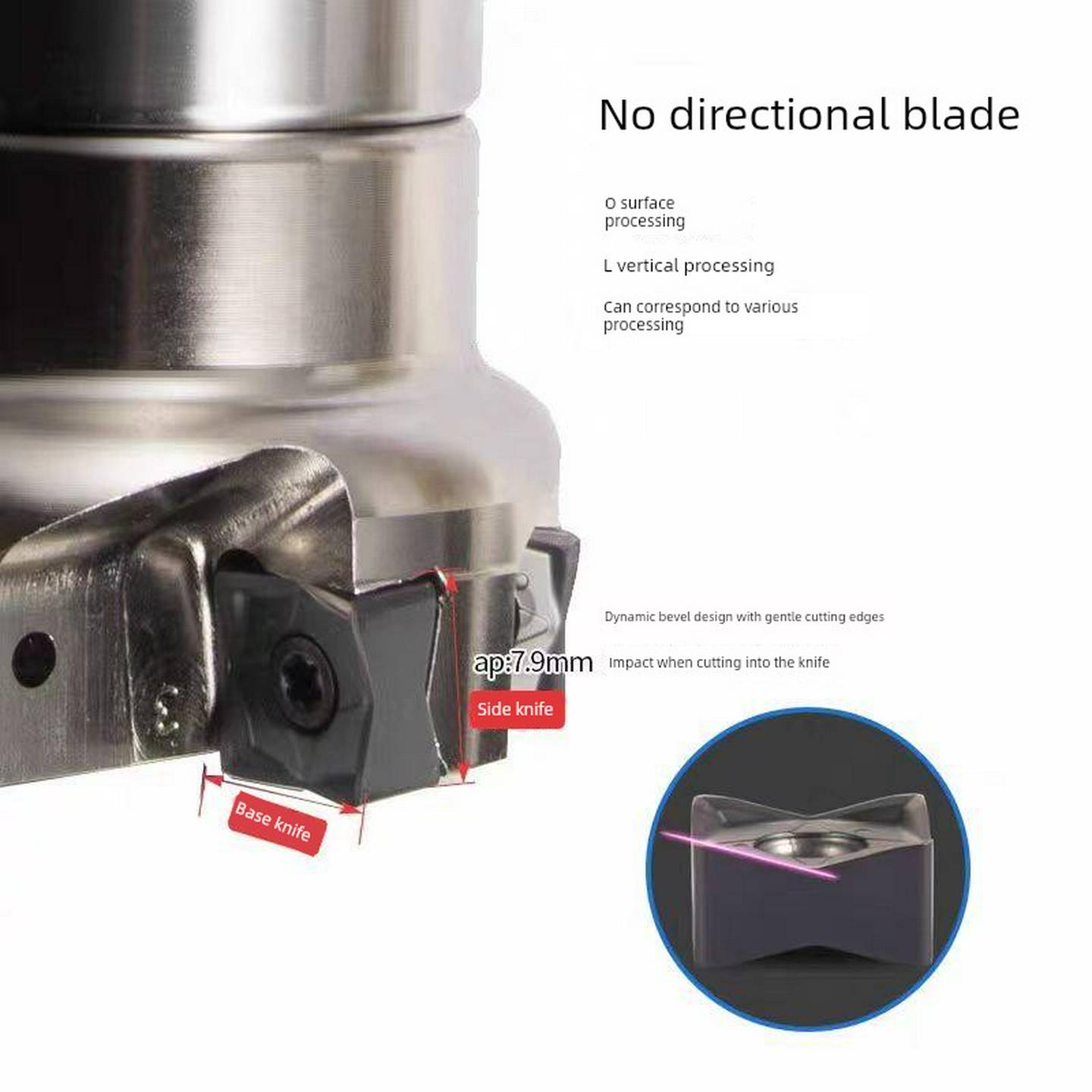 88度Mfsn双面八角形快速进给铣刀盘大切割开度厚快速进给Snmu1305