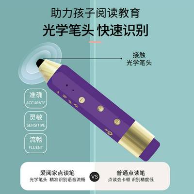 爱看屋爱阅家儿童早教点读笔0-8岁拼音认字英语启蒙幼儿绘本发声