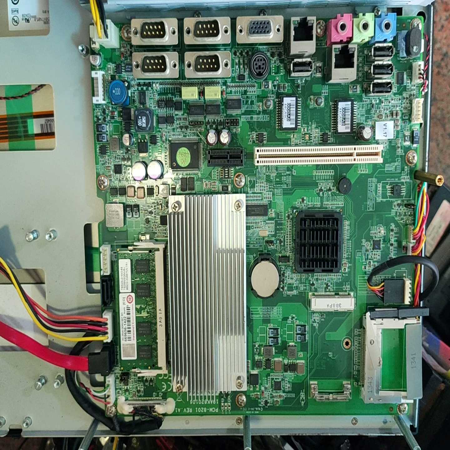 二手拆机研华工控PPC-L157T主板PCM-8201-议价