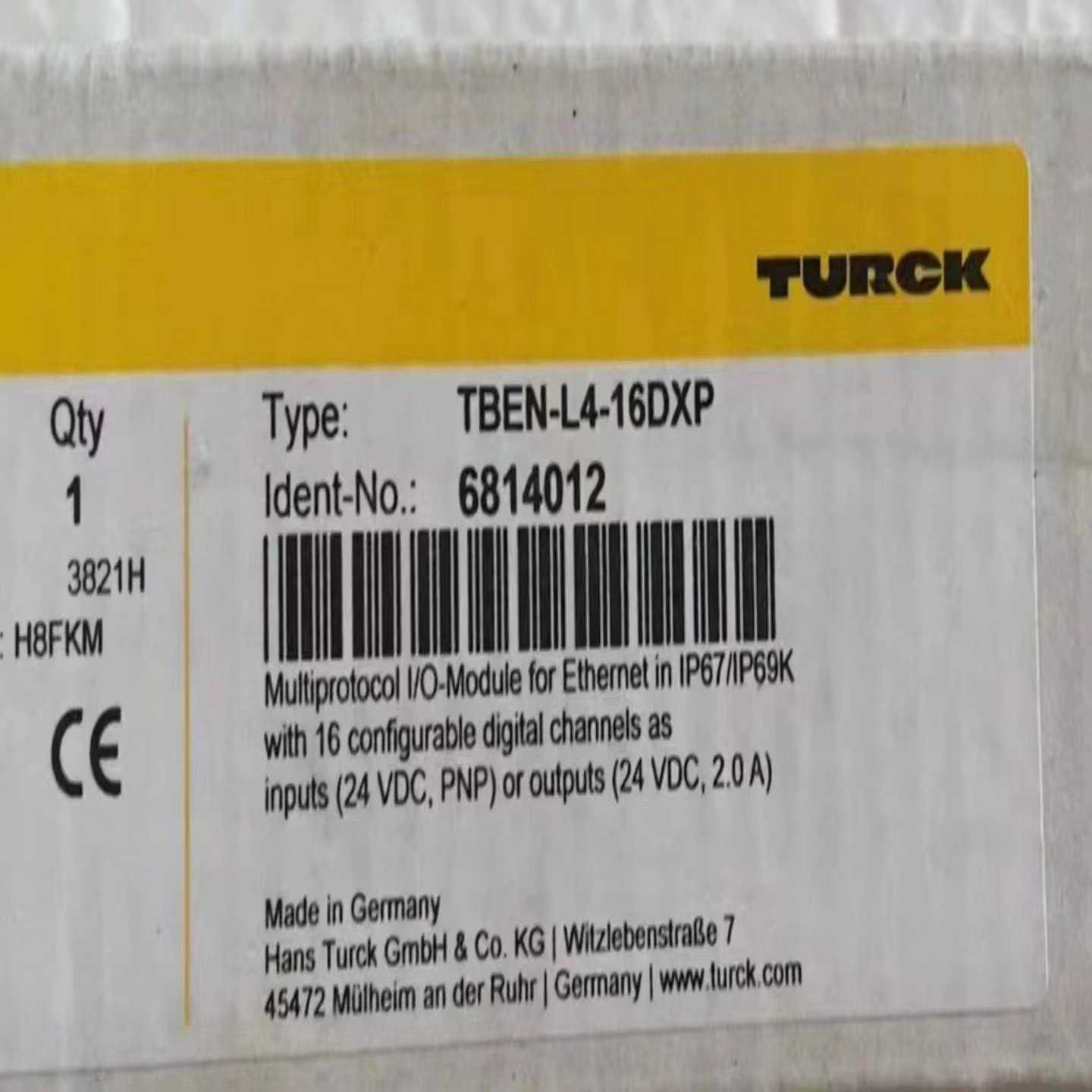 图尔克TBEN-L4-16DXP6814012现询价