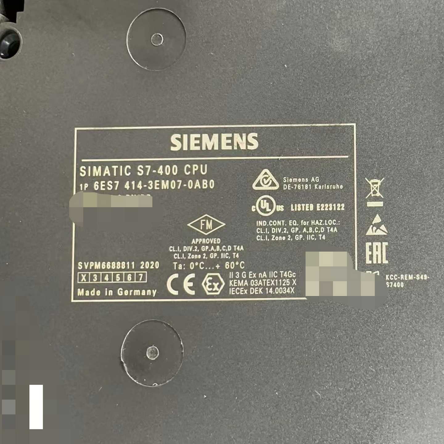 6ES7414-3EM07-0AB0橙色新功能完好少量现--议价商品