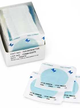 Millipore密理博S-PQak膜滤器孔径0.45m黑色网格HABG047S6