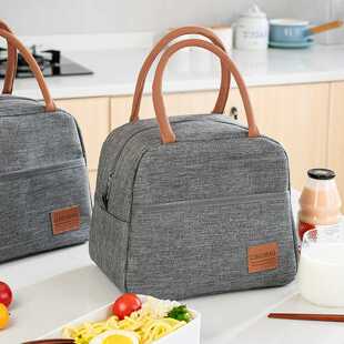 新款厂家货源阳离子铝箔棉午餐便当包多款式野餐工作餐保温袋子