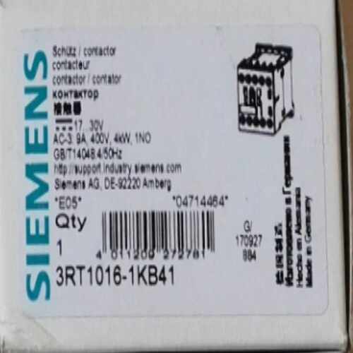 询价3RT1016-1KB41接触器