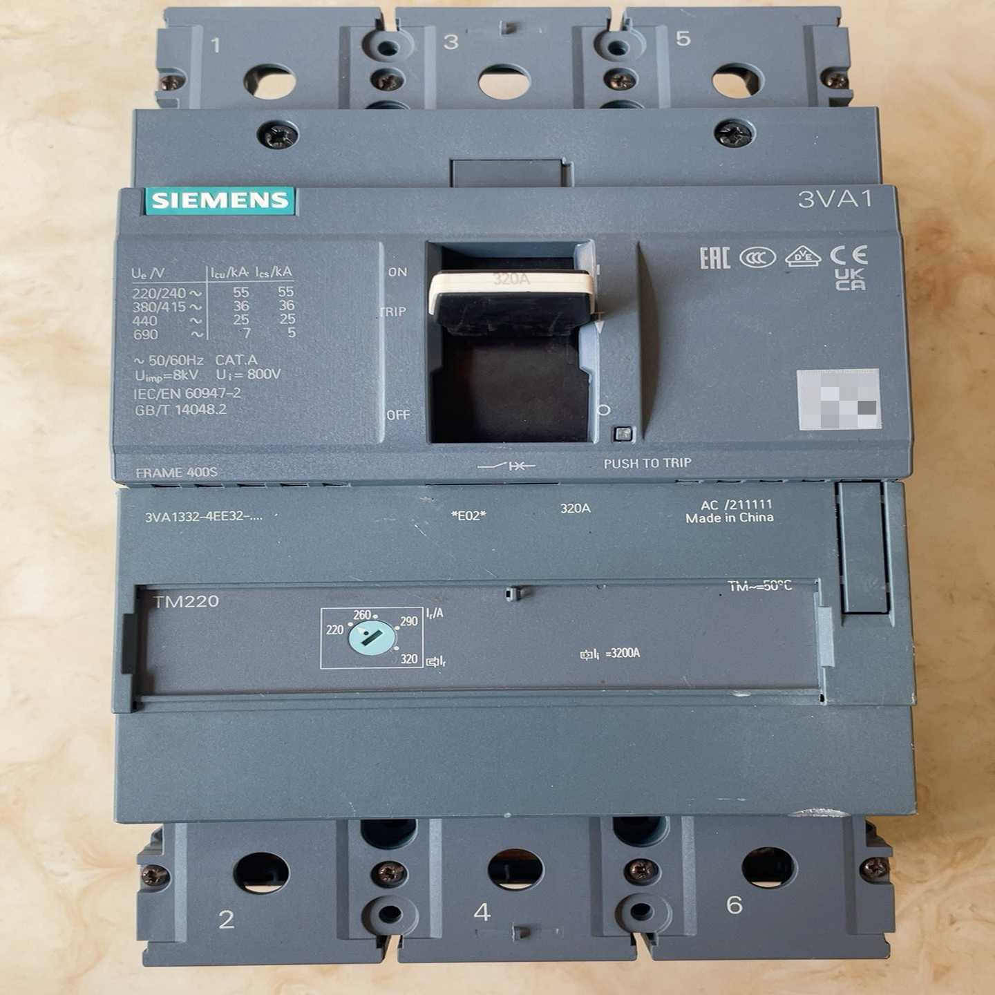 塑壳断路器3P320安开关 3VA1332-4EE32~询价