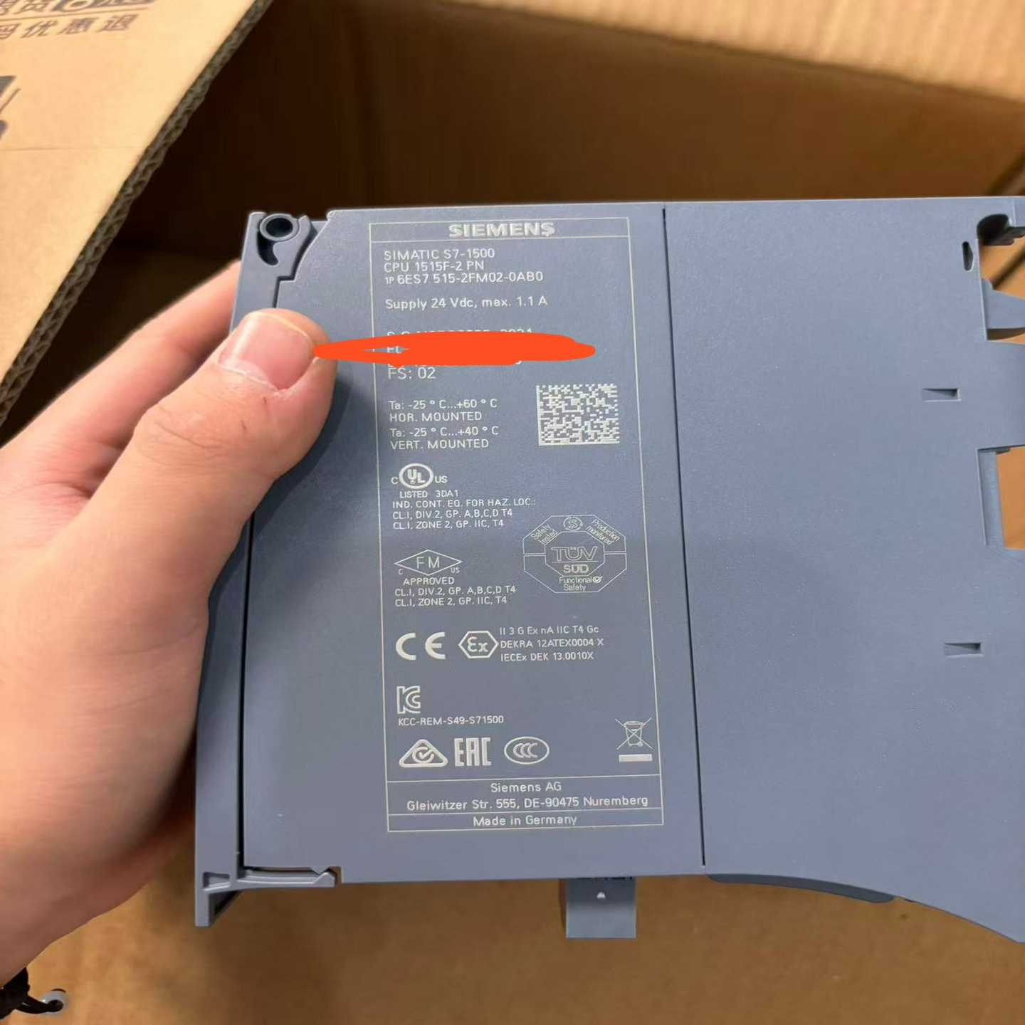 西门子S7-1500CPU，型号6ES7515-2FM0--议价商品