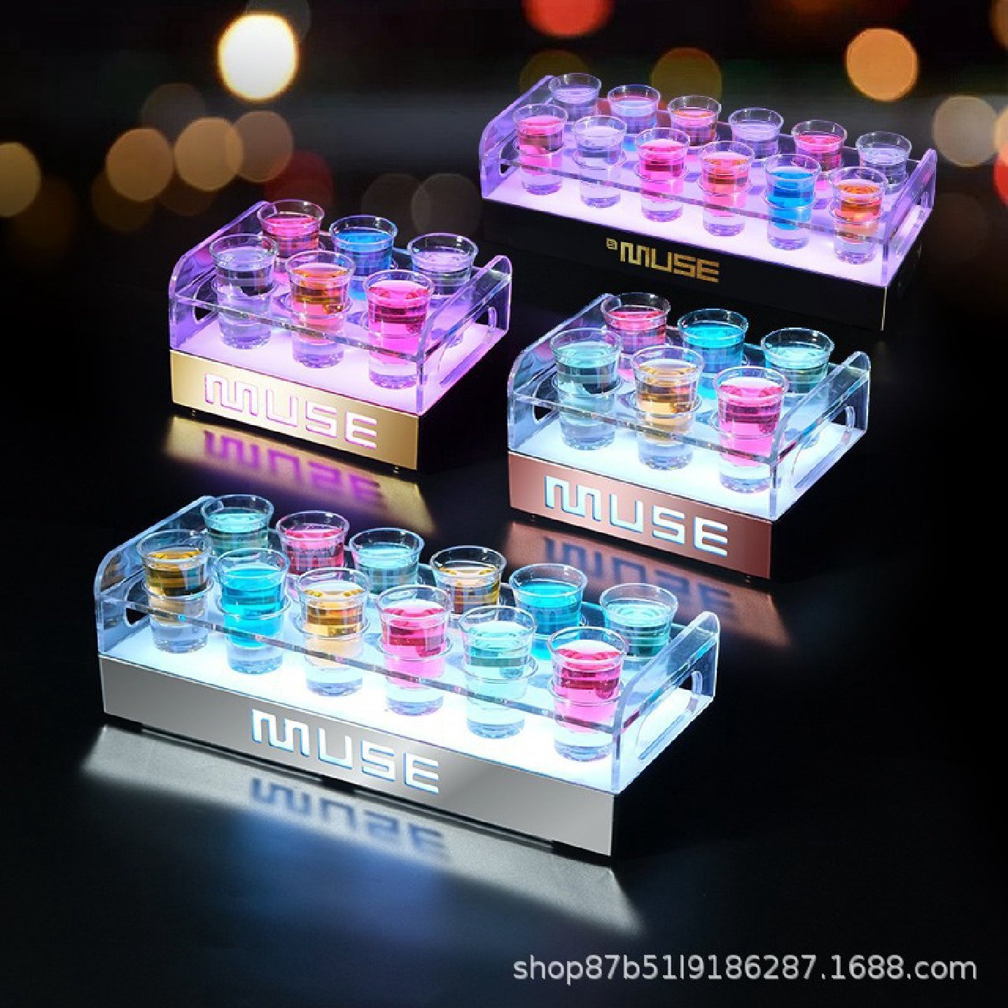 酒吧发光酒架派对ktv摆台斗酒杯架led香槟洋酒子弹杯架鸡尾酒架子,标准件/零部件/工业耗材,车间地垫,淘宝优惠券,粉丝福利购,淘宝优惠卷