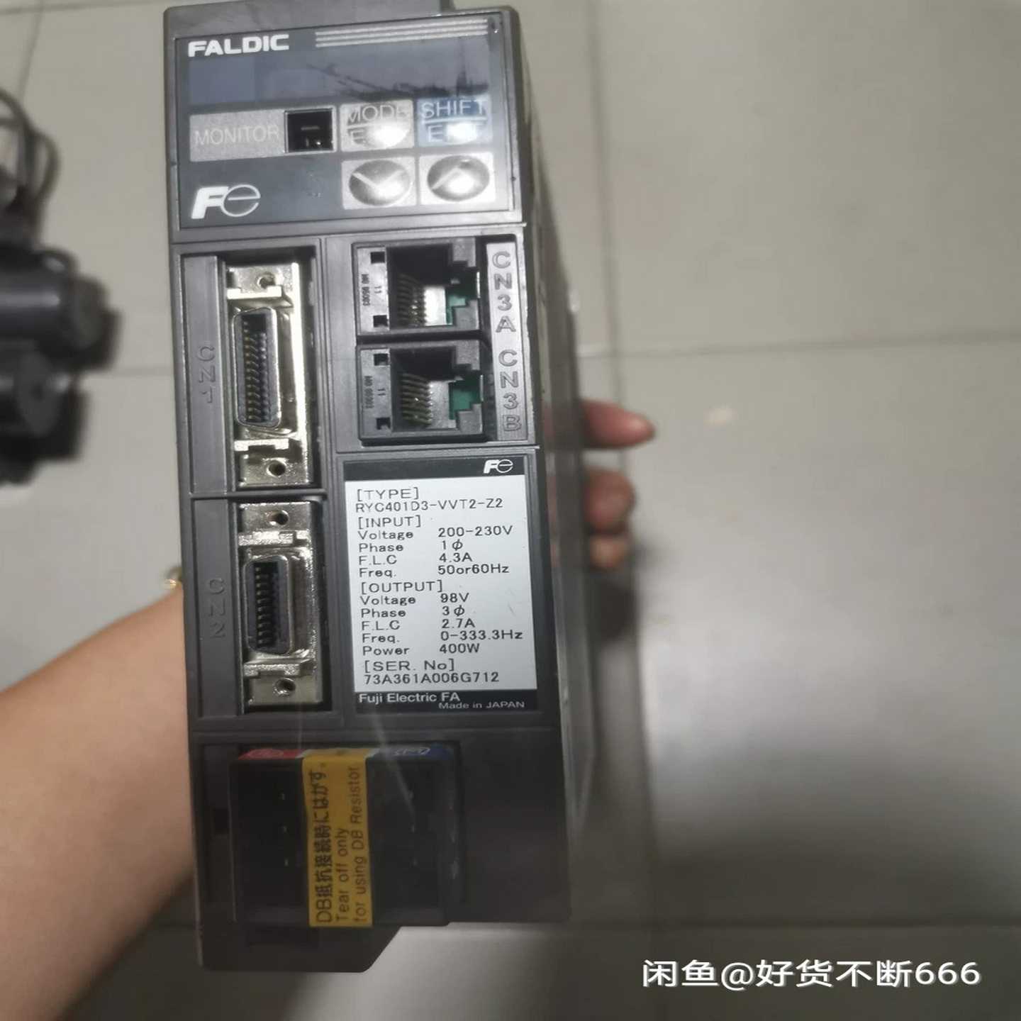议价富士驱动RYC401D3-VVT2-Z2   400W