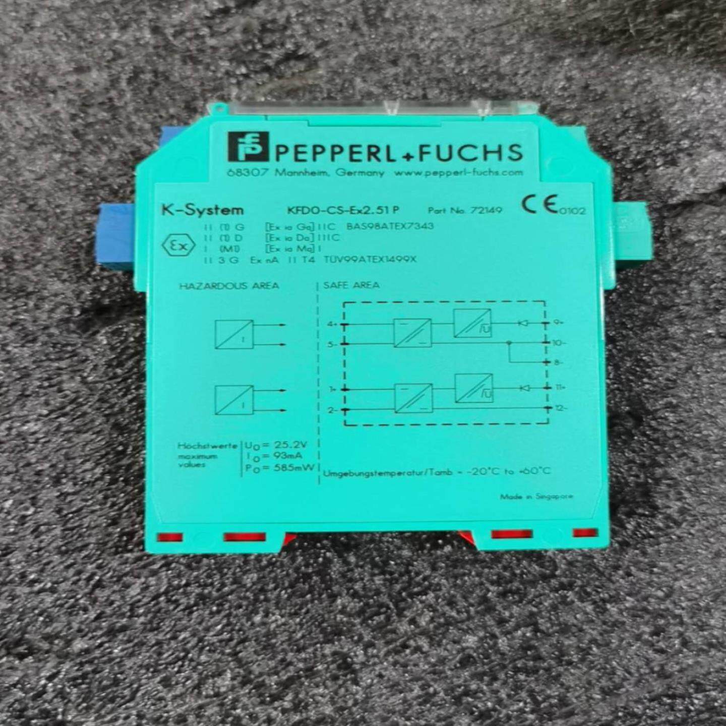 配件倍加福PEPPERL+FUCHS KFD0-CS-EX251P 072149  安议价