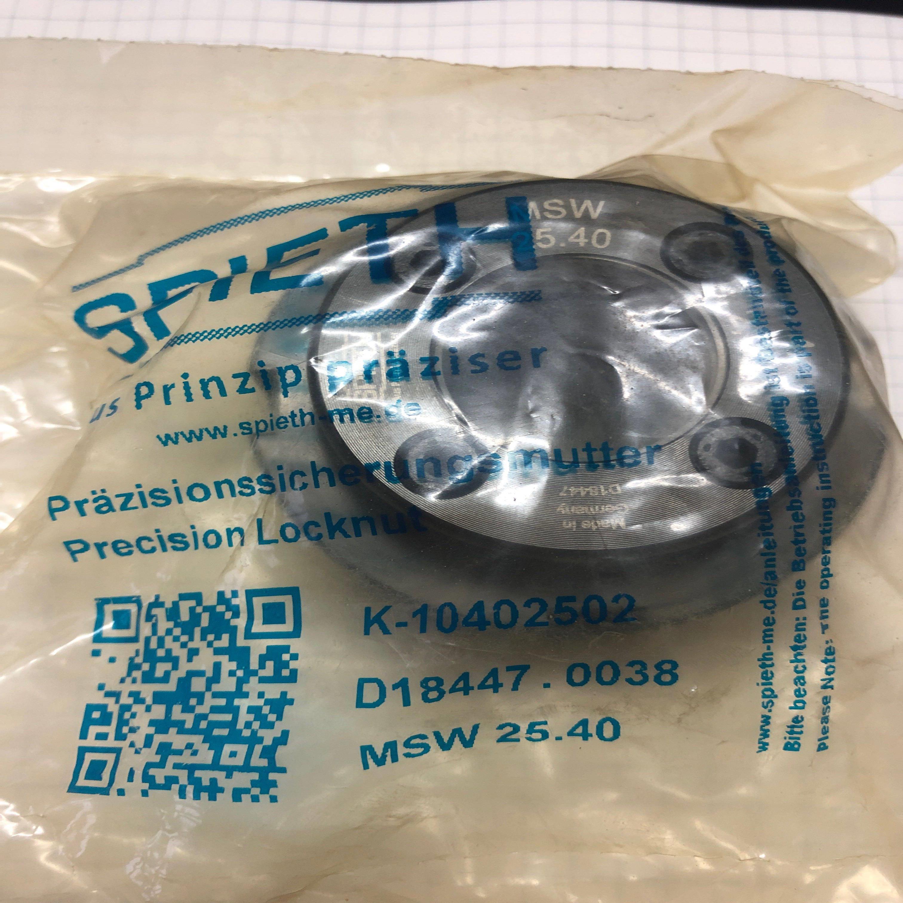 配件SPIETH螺母MSW2540 全新现货议价