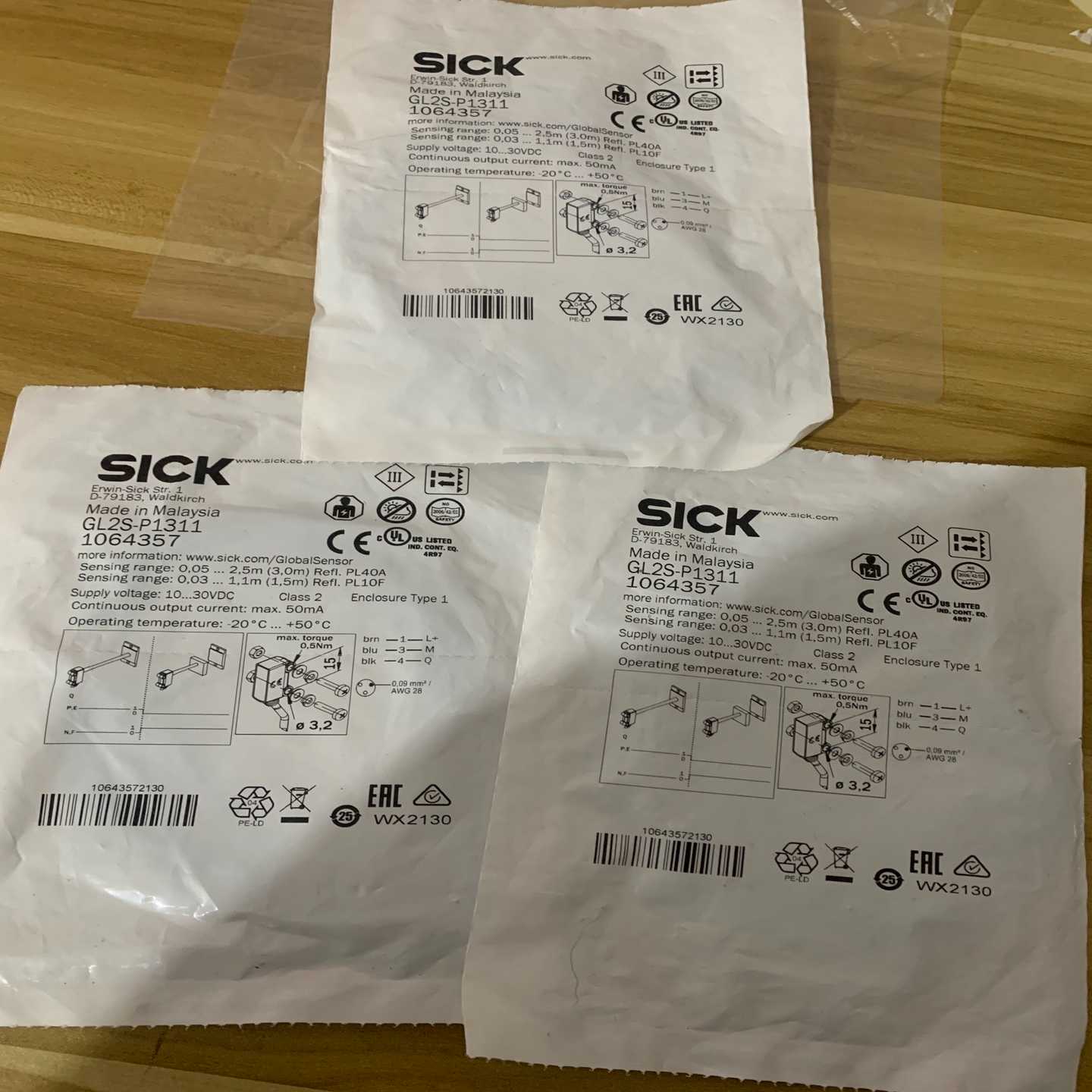 全新原装德国SICK西克GL2S-P1311镜反射光电传感器-议价