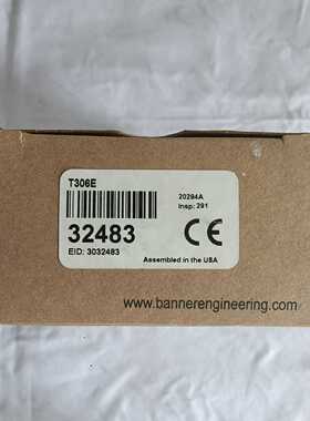 （洋洋设备）美国邦纳BANNER光电传感器T306E，型号32483，全