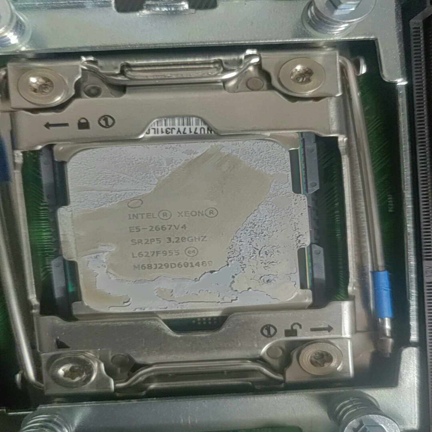 E5-2667V4CPU还在机器上，4颗的联系询价