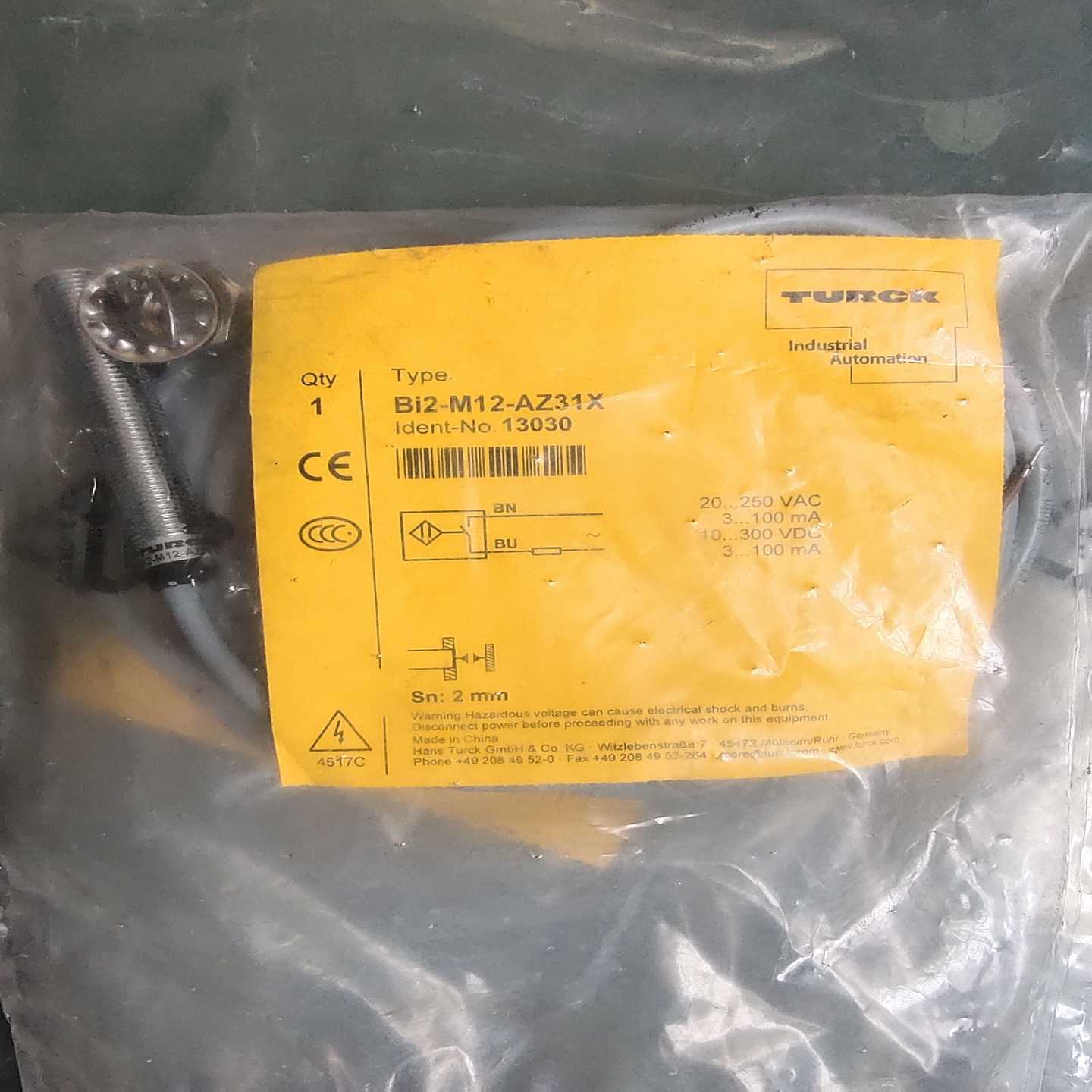 TURCK图尔克BI2-M12-AZ31询价