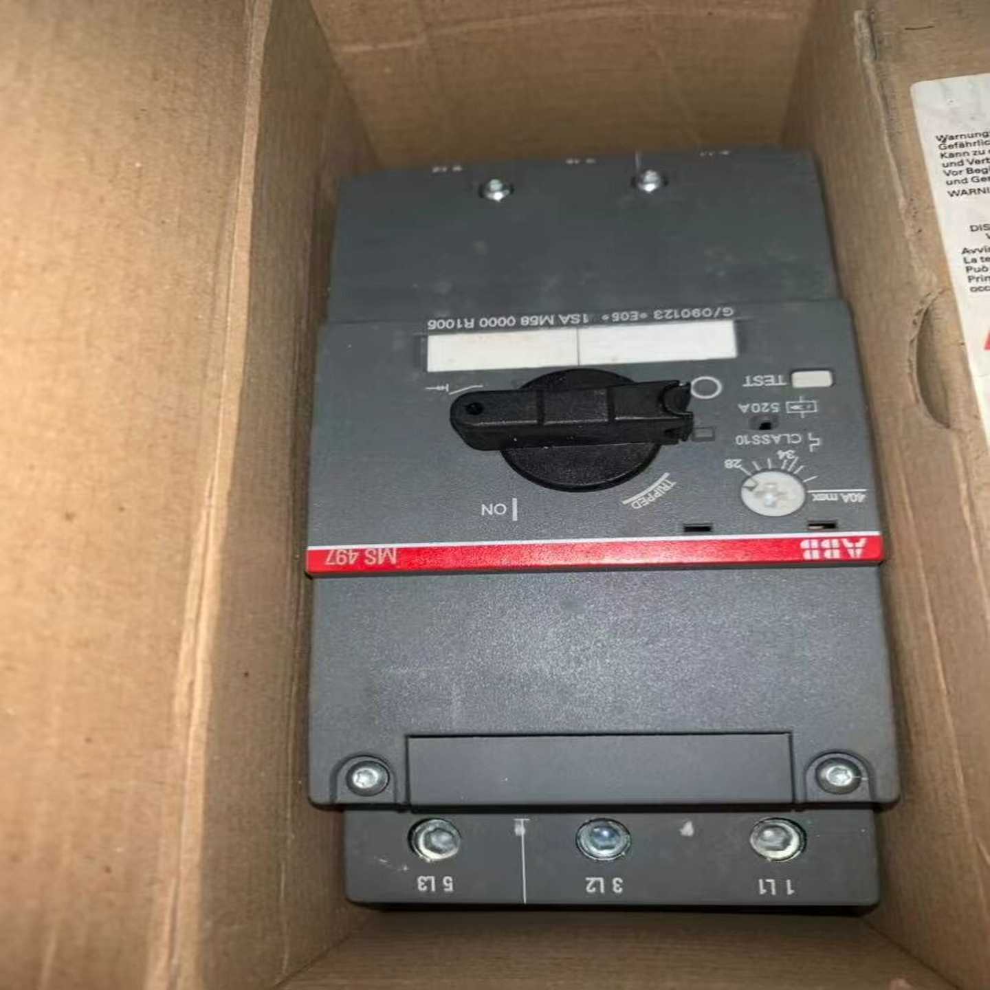 全新ABB电动机起动器MS497-40MS497-20--议价商品