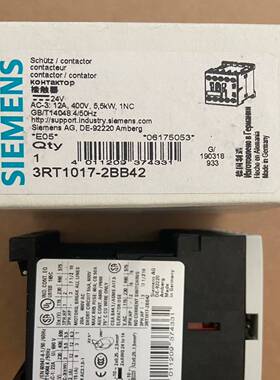 接触器3RT1017-2BB41/423RH1122/询价
