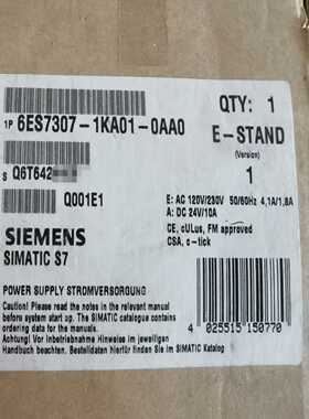 【议价】6ES7307-1KA01-0AA0全适用