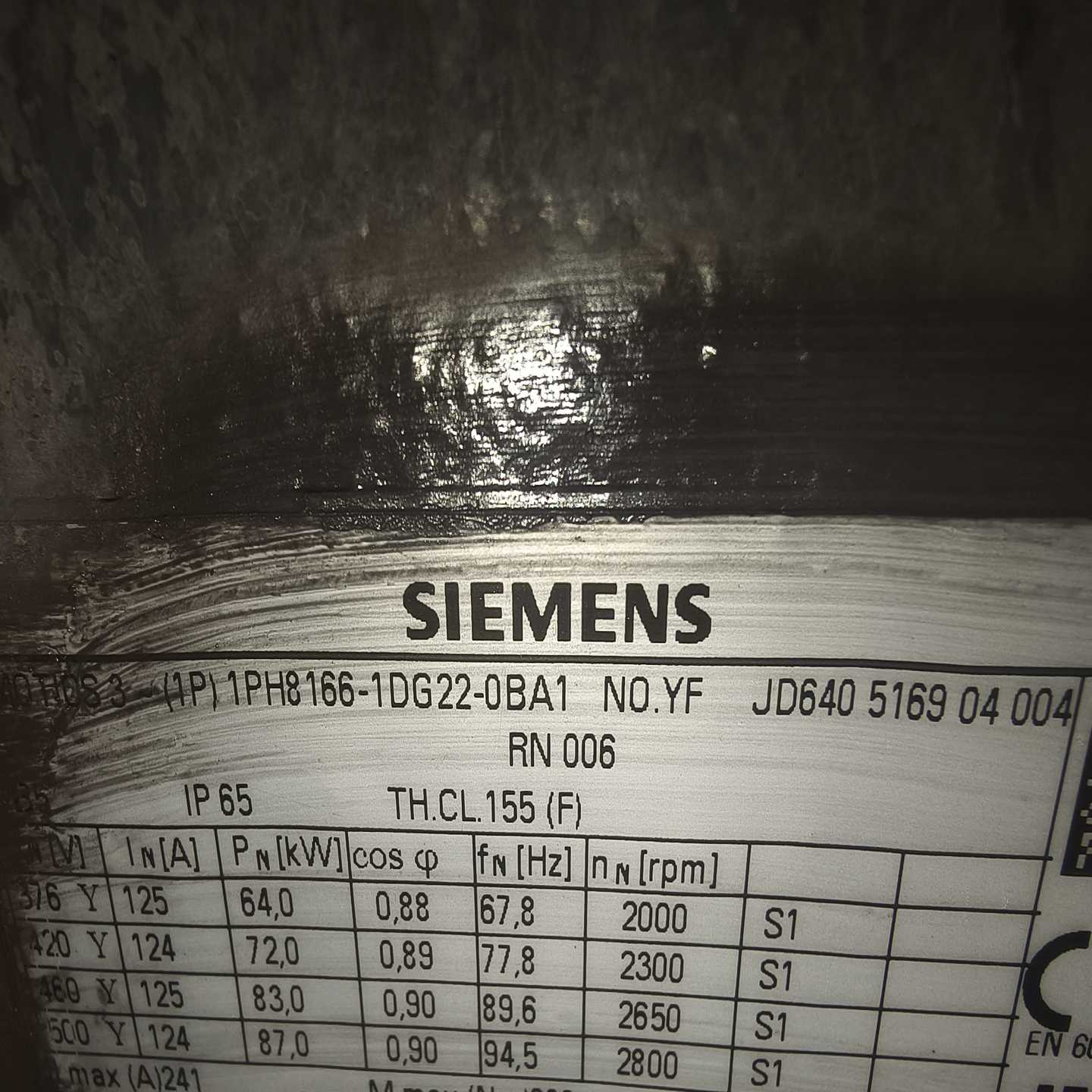 西门子伺服电机，型号有1PH8166-1DG22-0BA1和-议价