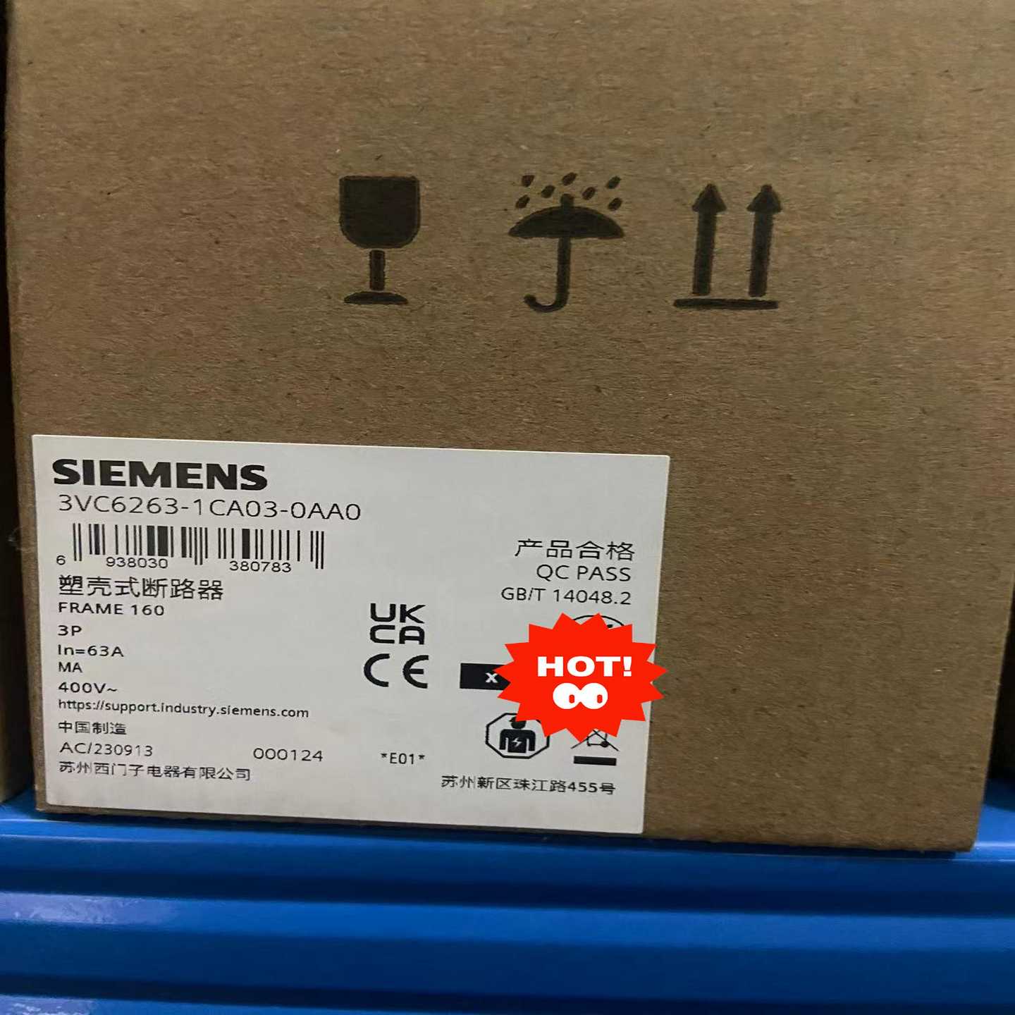 【议价】3VC6263-1CA03-0AA0塑壳断路器