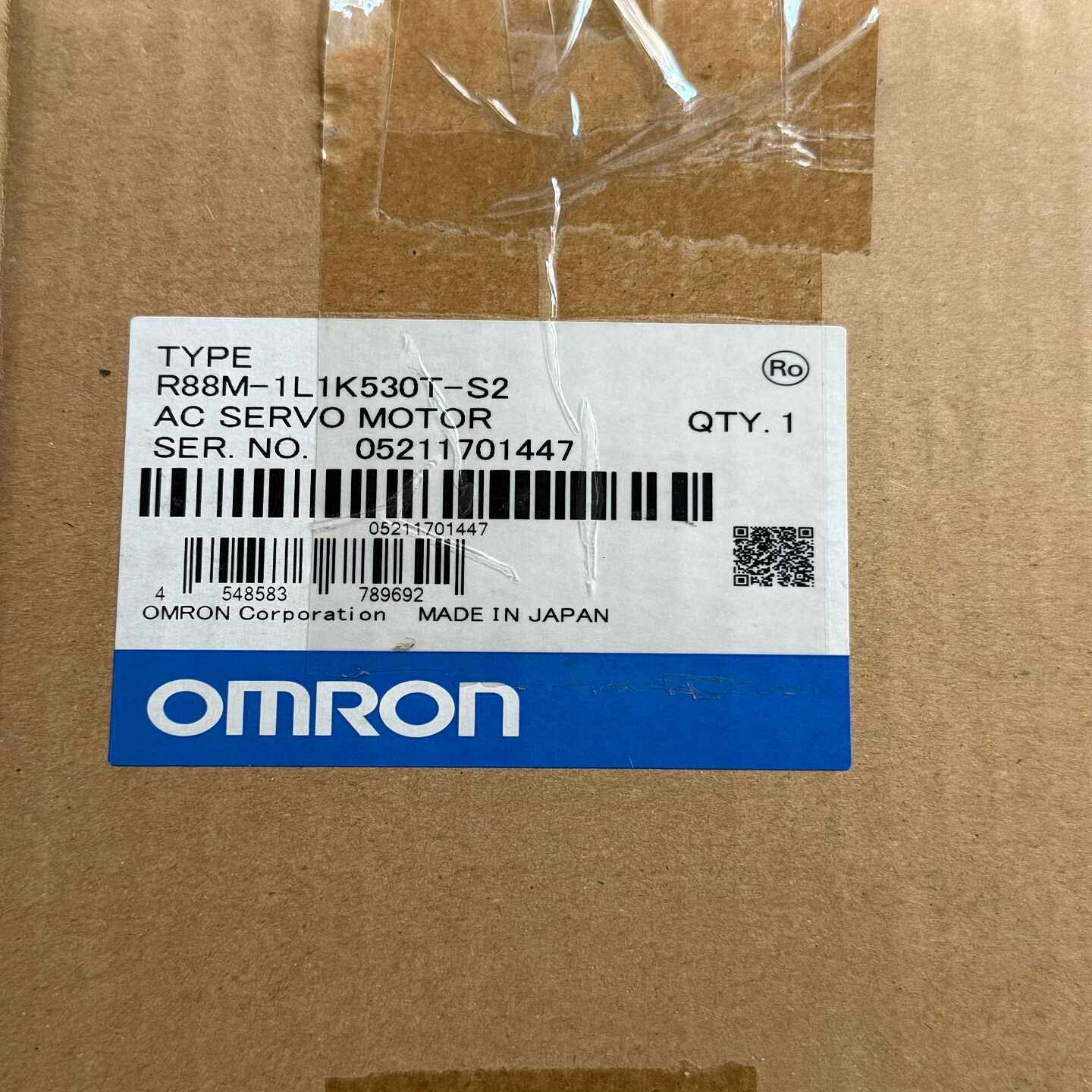 欧姆龙伺服电机R88M-1L1K530T-S2，全新原装正品