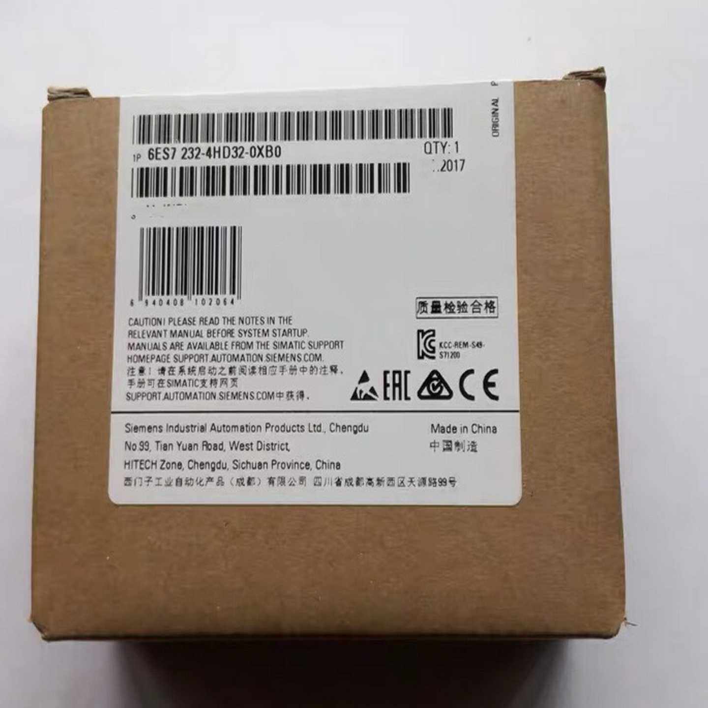 询价未拆封6ES7231-4HD32-0XB0产品质保一年