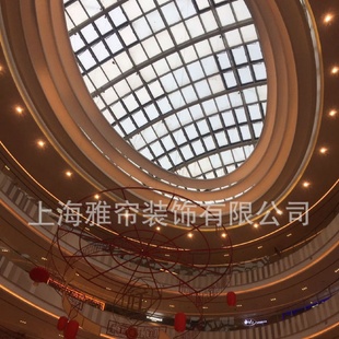商场中庭广告条幅升降设备合金钢锻造起重吊钩铝合金电动葫芦吊钩