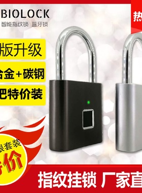 电商外贸可代发P3智能指纹挂电商款指纹锁小锁头