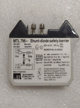MTL796-SHUNT-DIODESAFTYBARRIER250VMTL796-