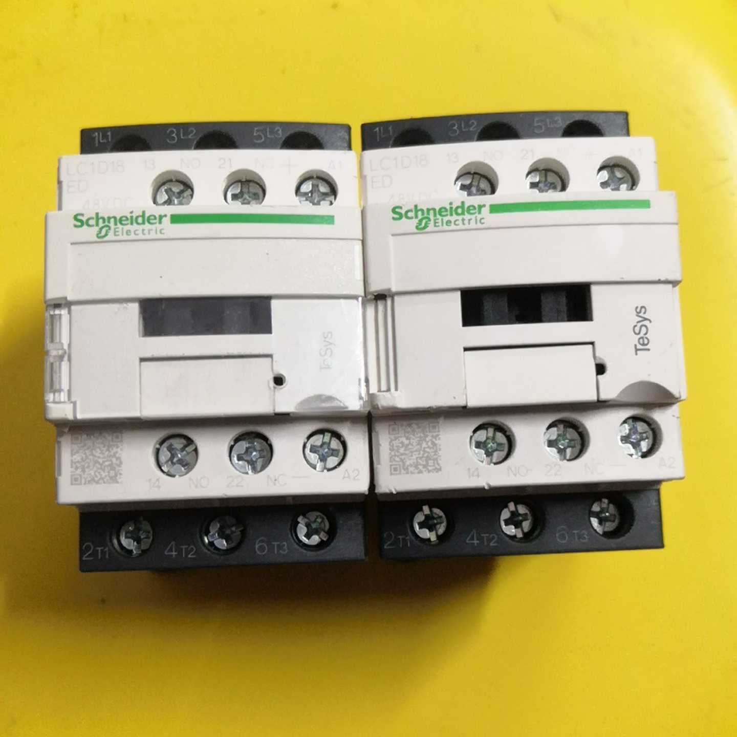 原装施耐德直流接触器LC1D18EDC48VDC，二手的
