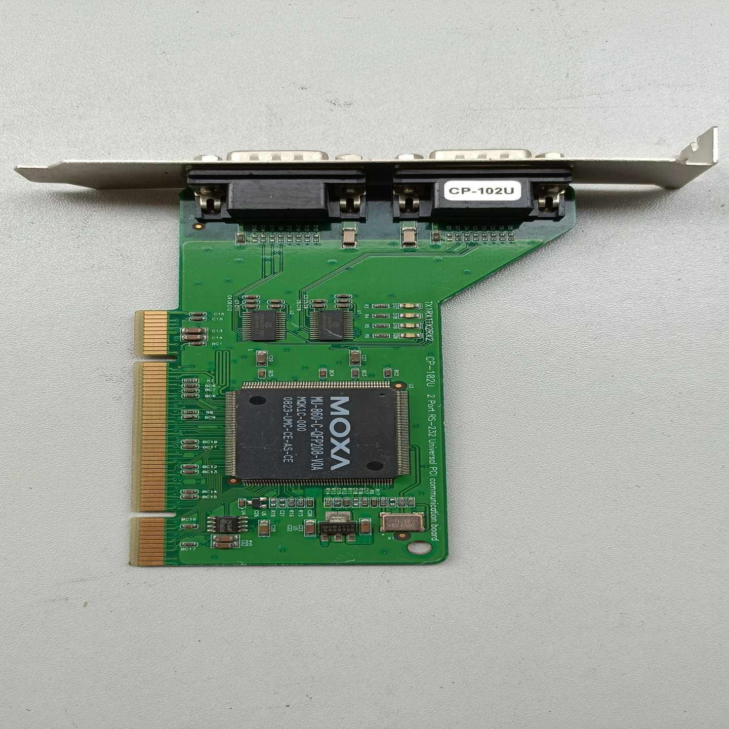 MOXA摩莎CP-102U2串口RS232PCI插槽工业