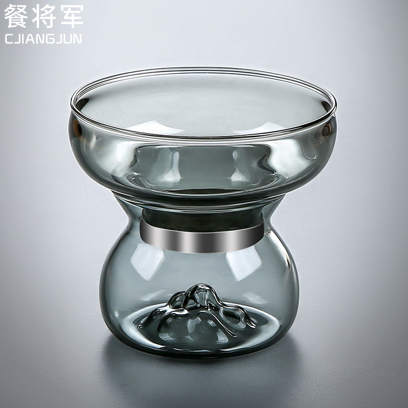 玻璃茶漏茶滤创意滤茶器茶具过滤网茶隔茶叶滤网观山公道杯过