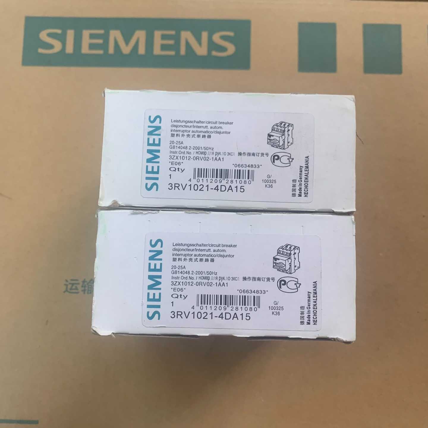 询价全新正品西门子断路器3RT1021-4DA1520-25