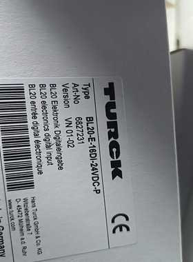 图尔克BL20-E-16Dl-24VDC-P询价