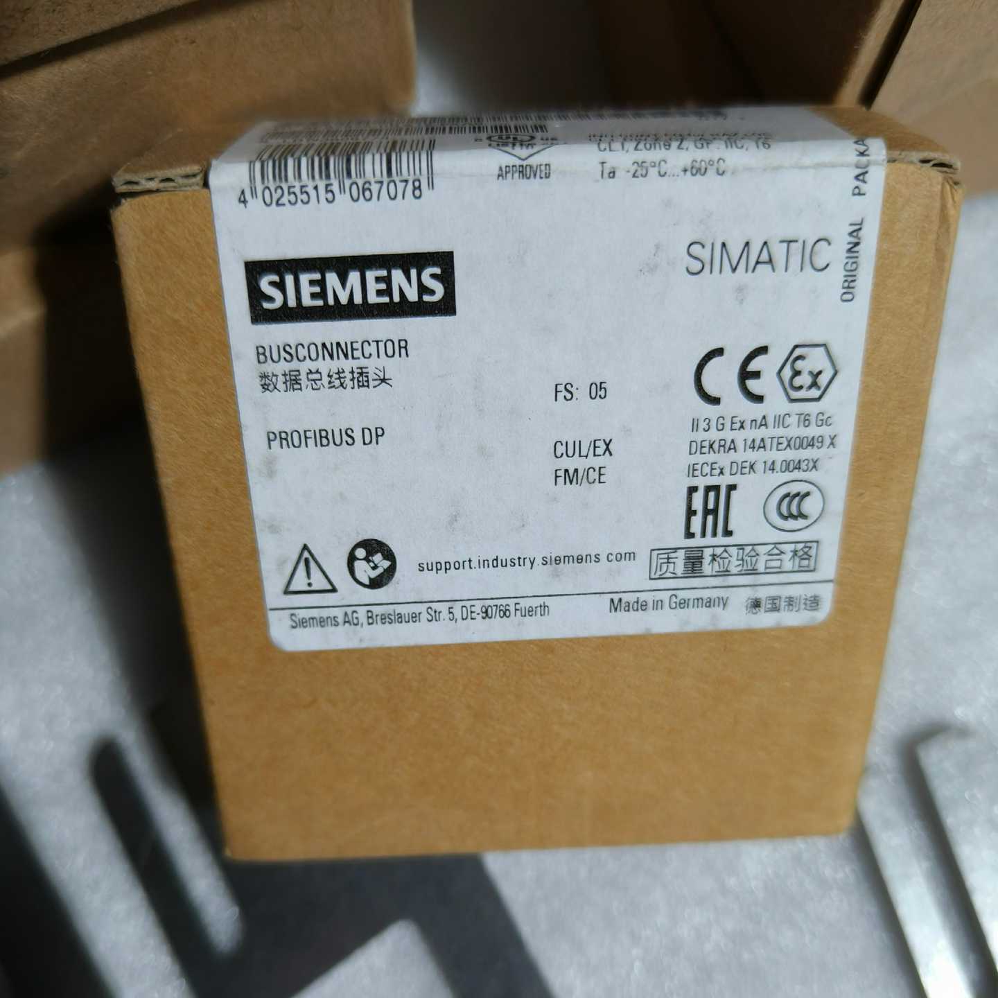 【议价】数据总线插头拆封6ES7972-0BA12-0XA适用