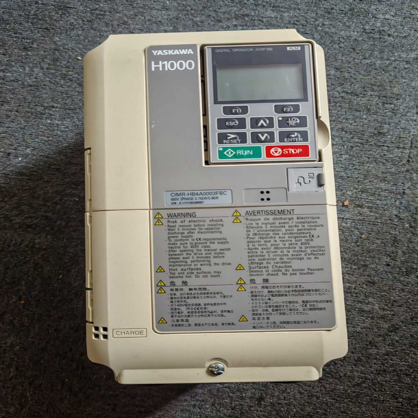 【议价】安川变频器CIMR-HB4A0003FBA，，适用