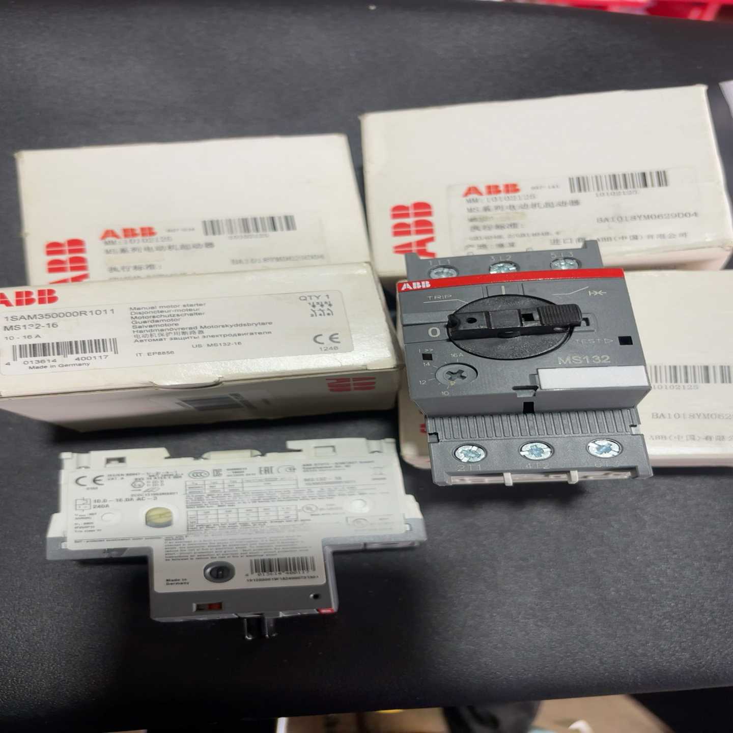ABB电动机保护器MS132-1610-16A德国原装进--议价商品