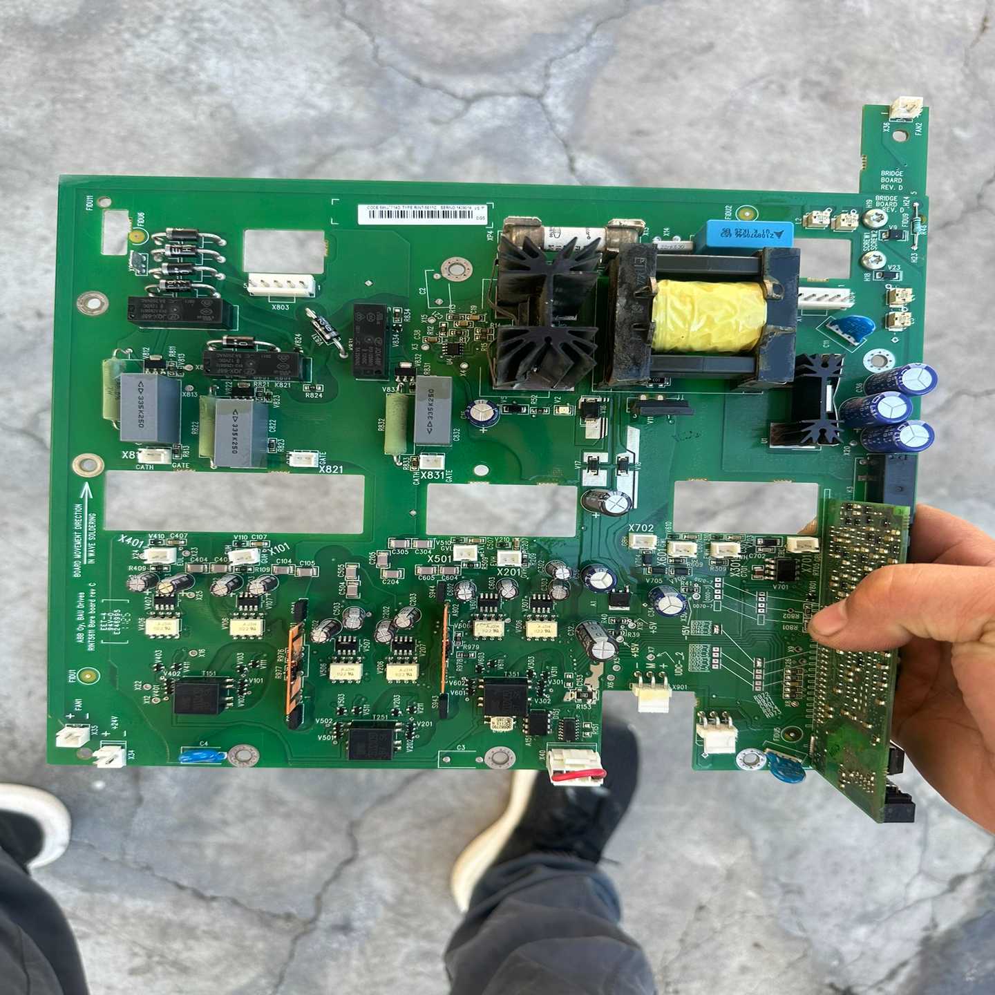 ABB800变频器电源板/RINT-5611C实物图，成色漂询价