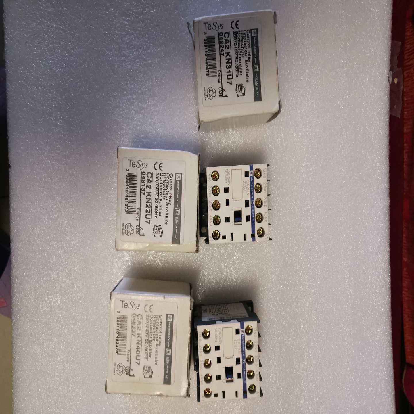 控制继电器Ca2kn22u7268/个，3个有包装询价