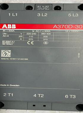交流接触器，A370D-30，余货3台，询价
