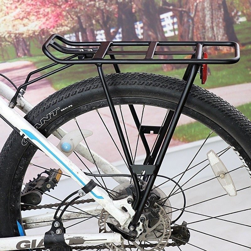 适用美利达自行车后座架铝合金可载人通用加粗山地车后货架配件