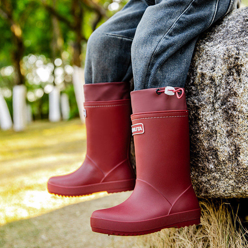 儿童雨鞋上学专用男孩防滑小学生防水鞋幼儿园轻便户外水靴女孩