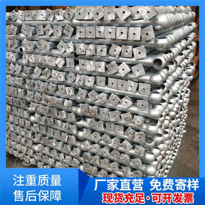 镀锌球接栏杆空心球焊接立柱电厂栅栏楼梯扶手防护栏平台围栏厂家
